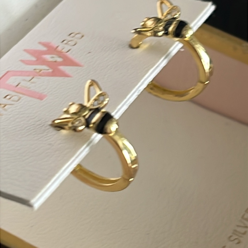 Tabitha Gold and Black Celestial Earrings